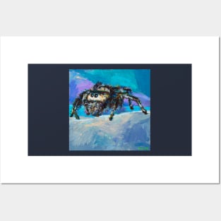 Psychedelic Jumping Spider by Robert Phelps Posters and Art